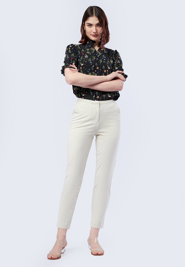 High Waist Cigarette Pants