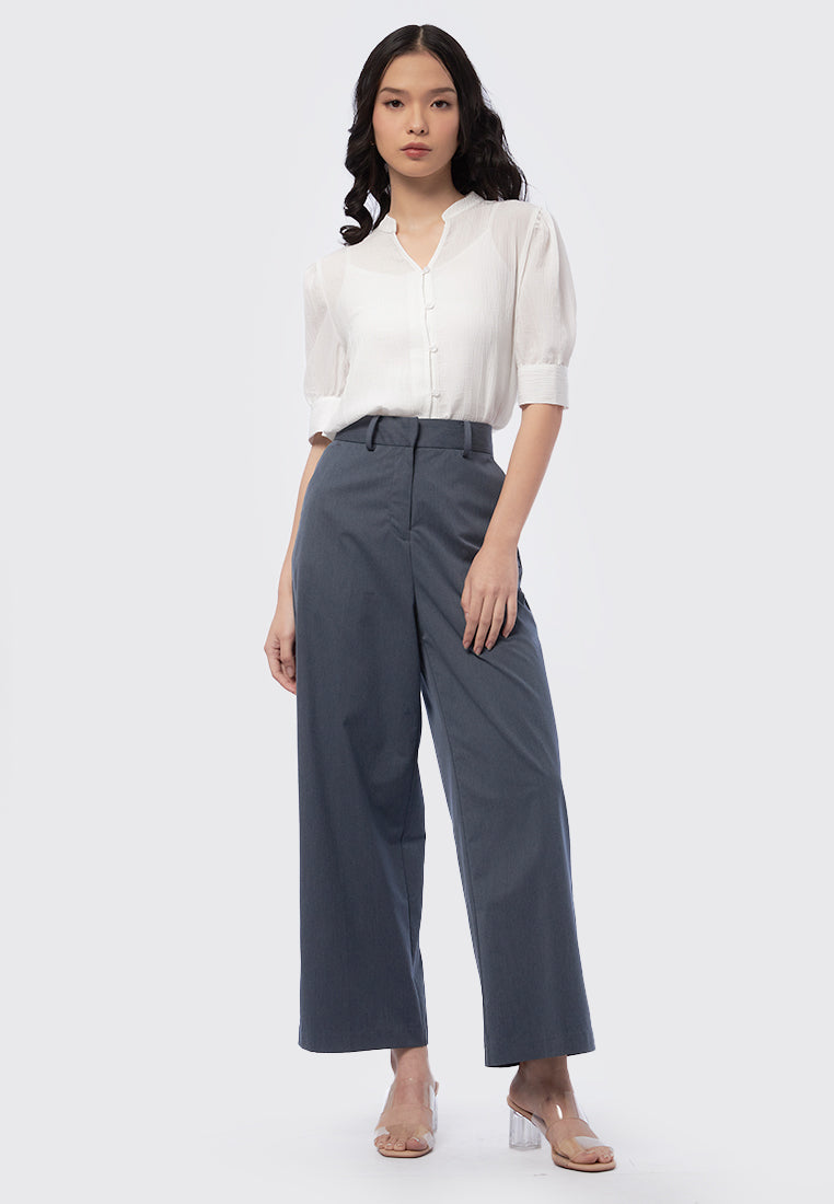 Regular Fit Wide Leg Pants