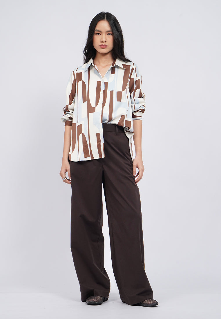 Regular Fit Wide Leg Pants