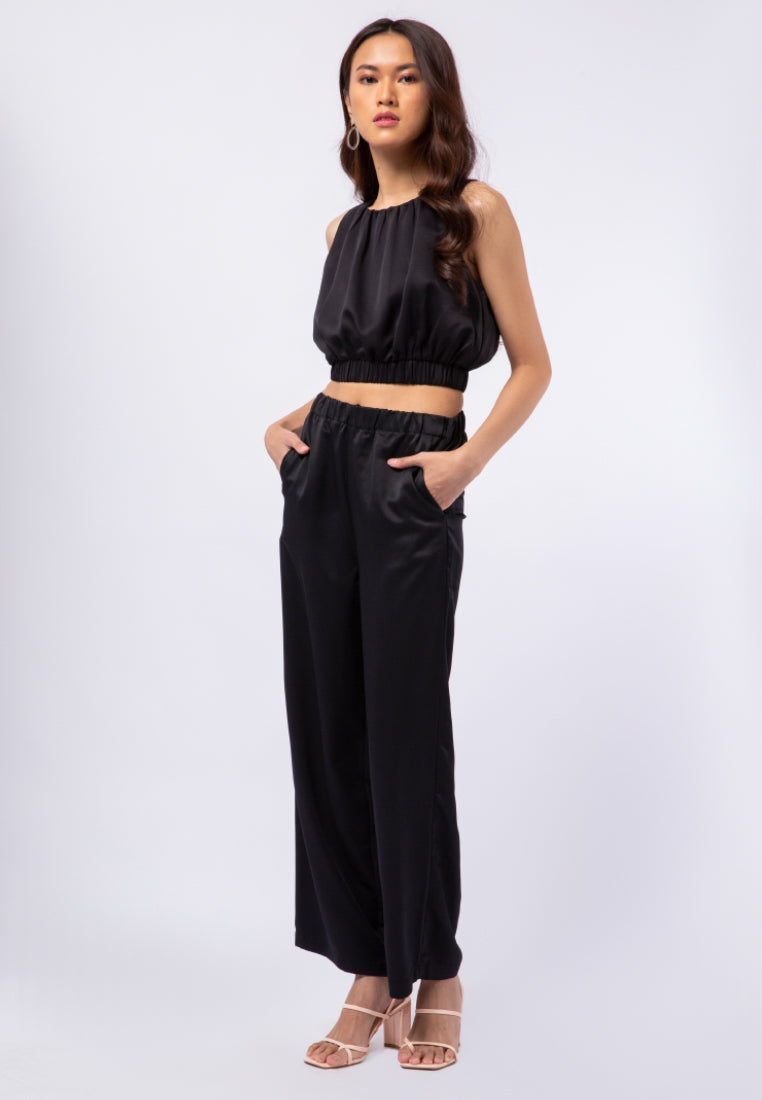 Regular Fit Sateen Long Pants