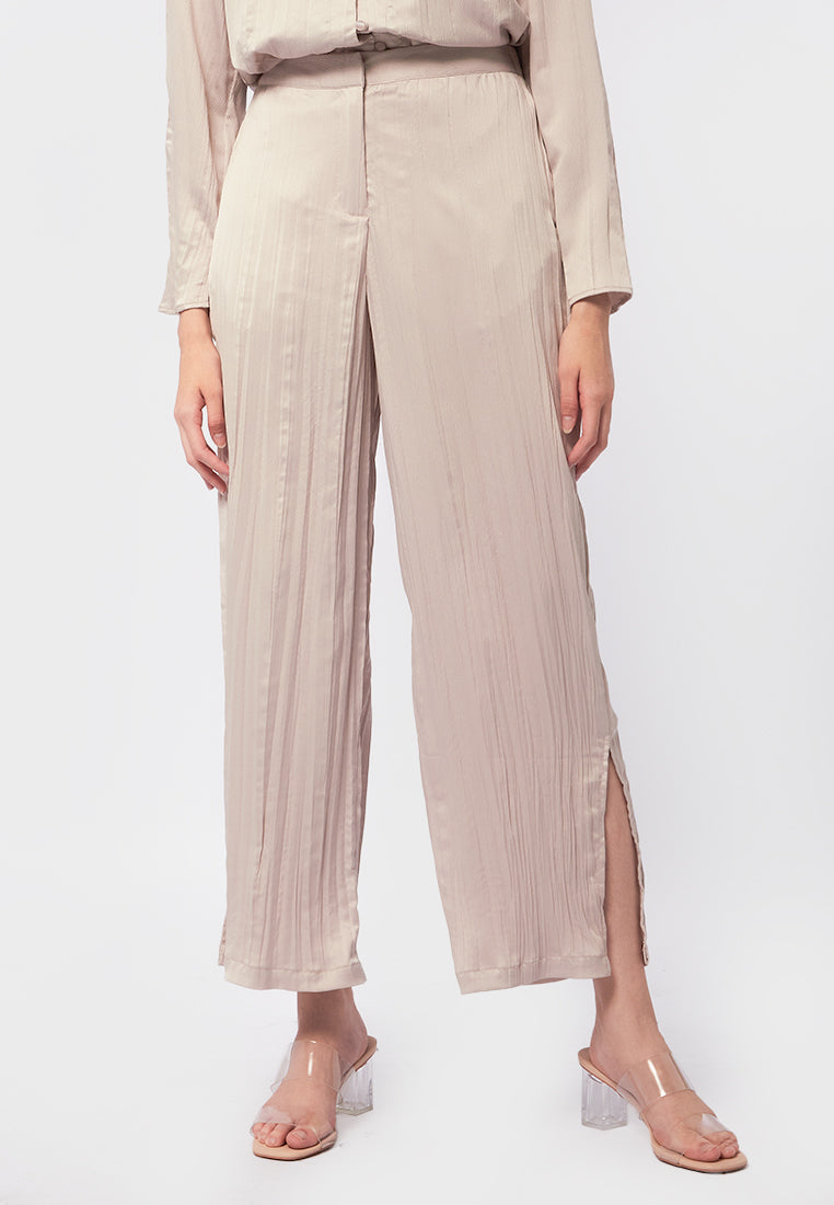 Satin Crinkle Pants