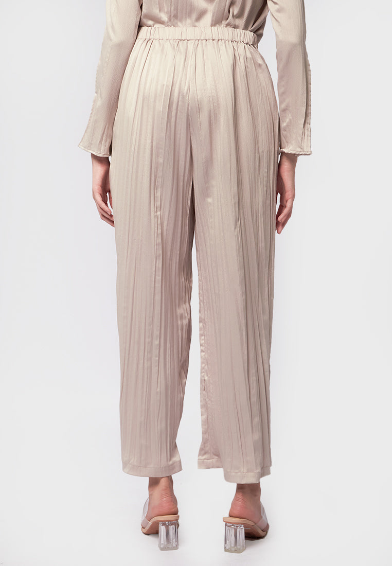 Satin Crinkle Pants