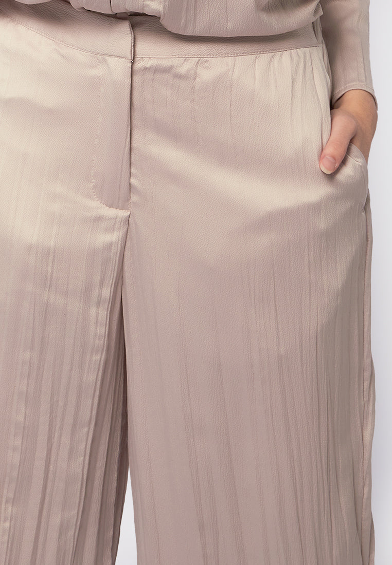 Satin Crinkle Pants