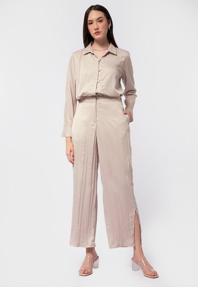 Satin Crinkle Pants
