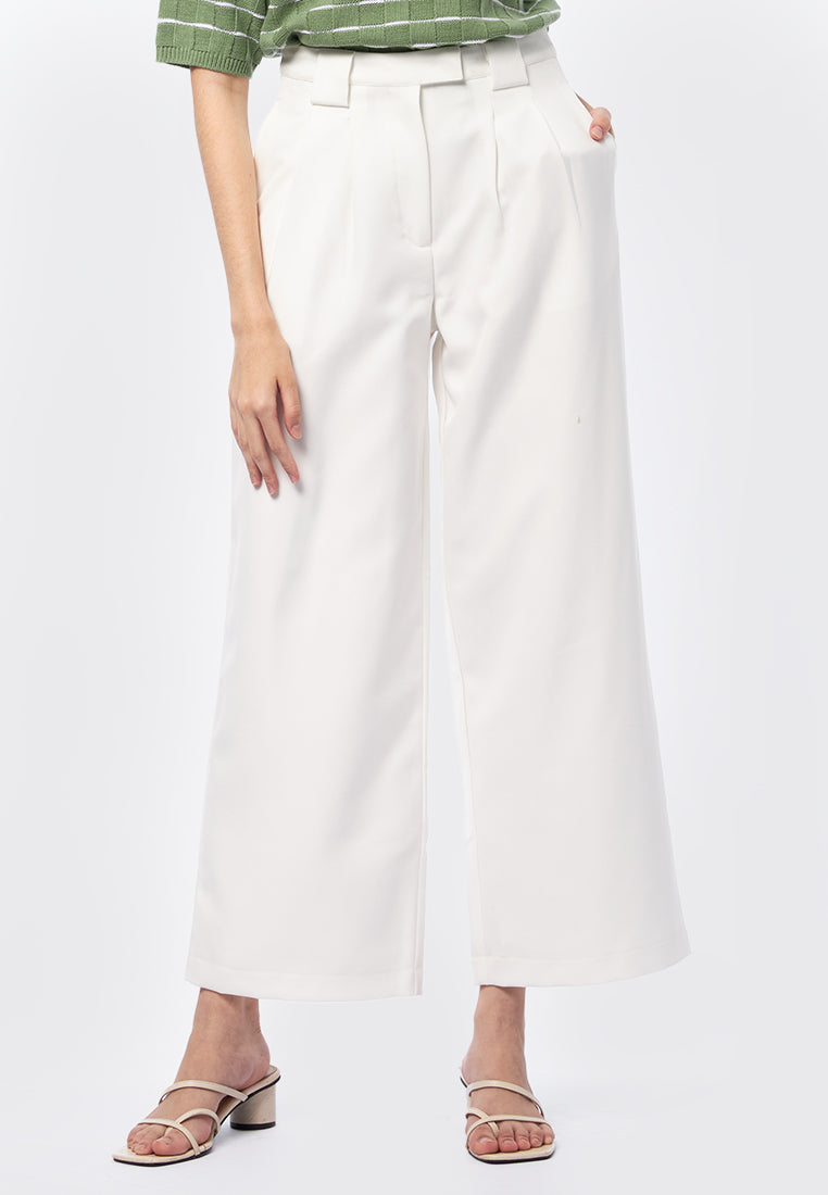 Regular Fit Wide Leg Trousers