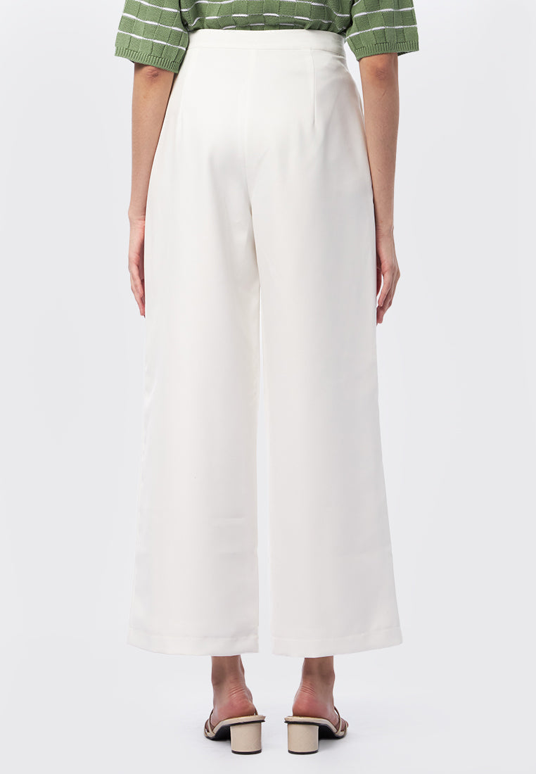 Regular Fit Wide Leg Trousers