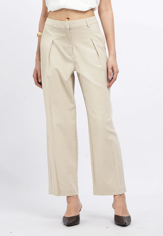 Suit Pants with Front Pleat Details