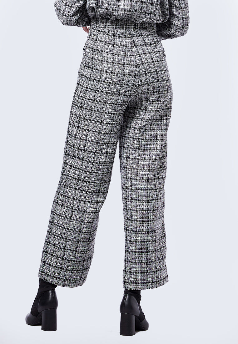 Tweed Pants with Patch Pocket