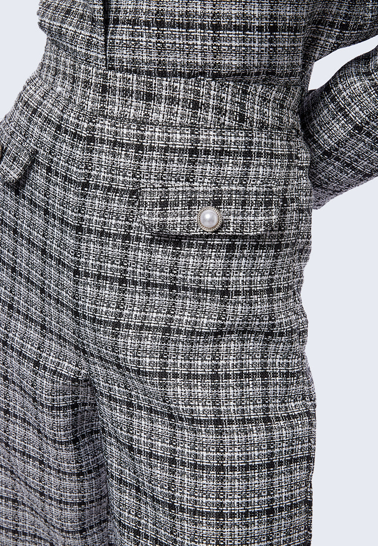 Tweed Pants with Patch Pocket