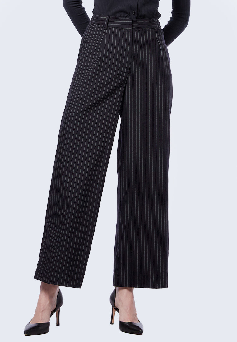 Pin-Stripes Wide Leg Pants