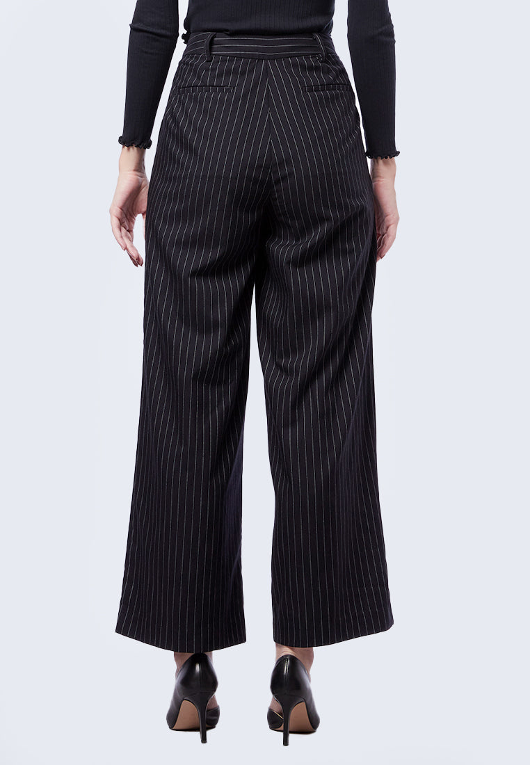 Pin-Stripes Wide Leg Pants