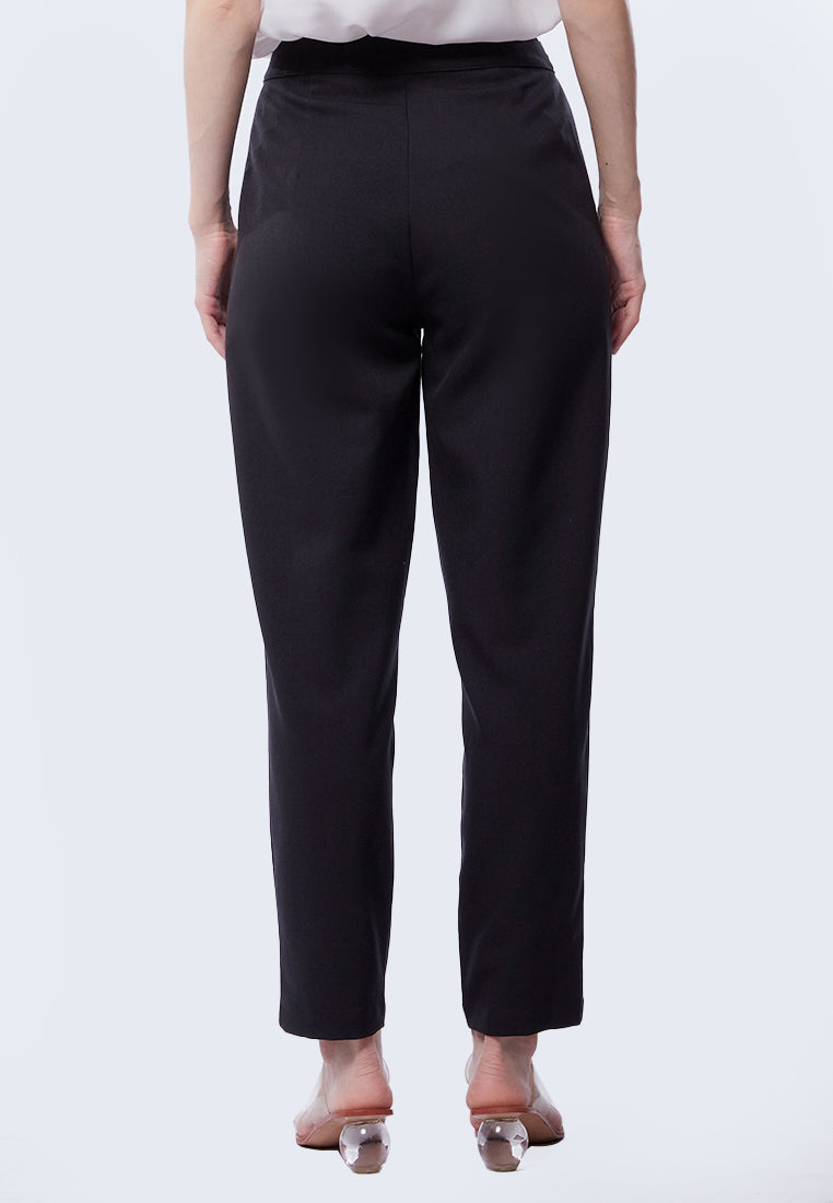 Cigarette Pants with Buckle Details