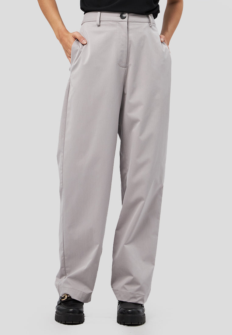 Regular Fit Belted Relaxed Pants