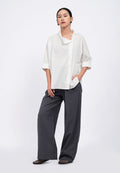Elastic Waist Stripe Trousers