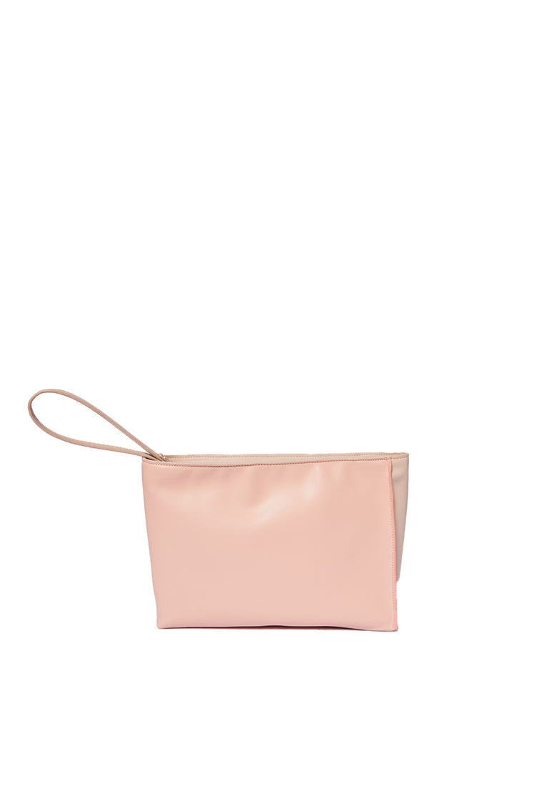 Asymmetric Two Tone Pouch