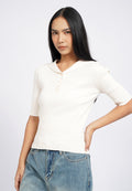 Short Sleeve Textured Knit Top