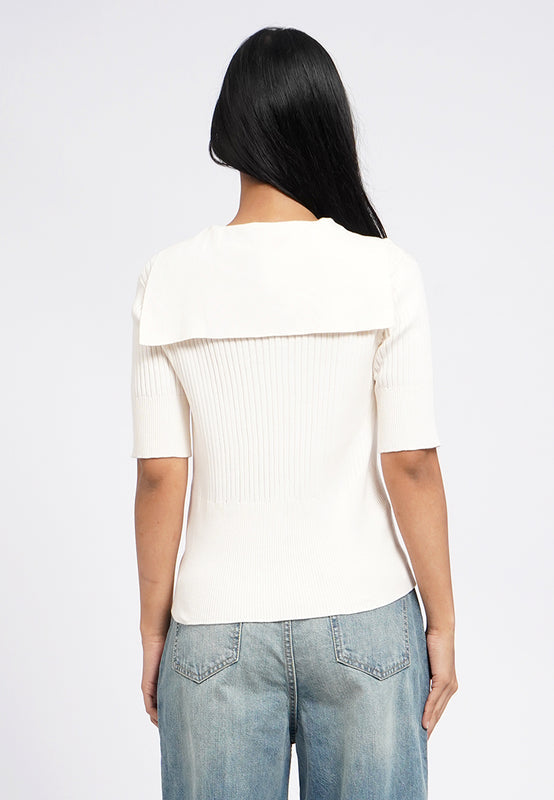 Short Sleeve Textured Knit Top