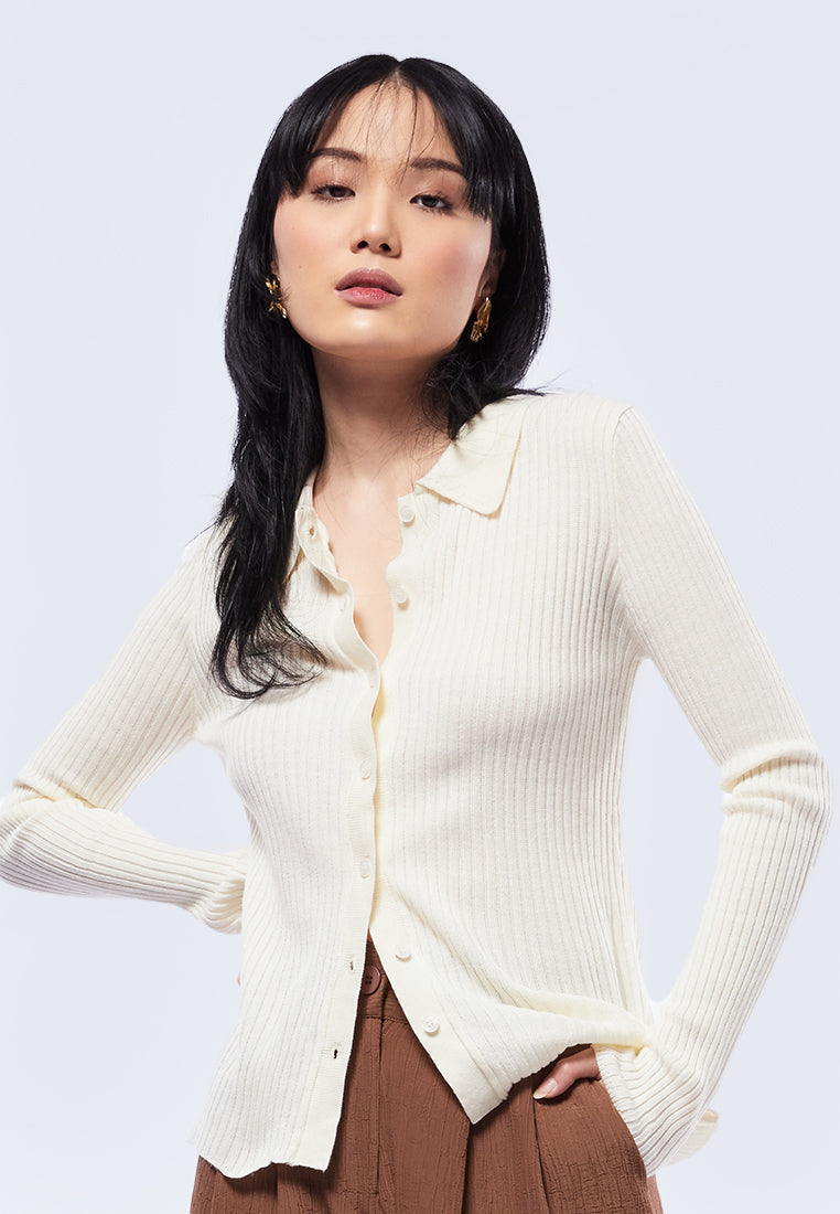 Long Sleeve Polo Top