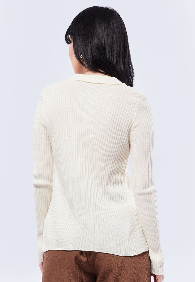Long Sleeve Polo Top