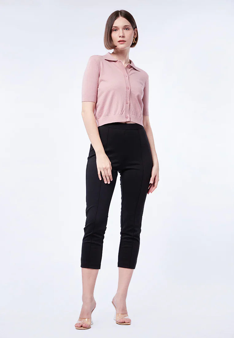 Button Up Short Sleeve Polo Shirt