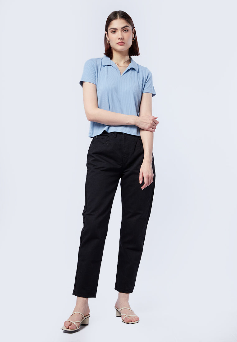 V-Neck Short Sleeve Polo Shirt