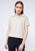Boxy Short Sleeve Polo Shirt