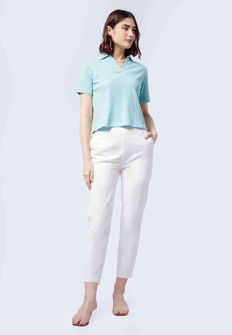 V-Neck Short Sleeve Polo Shirt