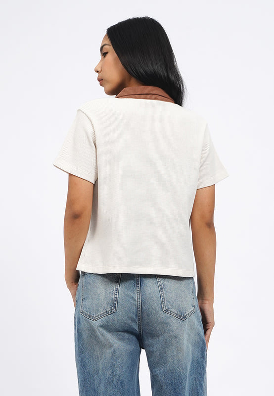 Short Sleeve Contrast Polo Shirt