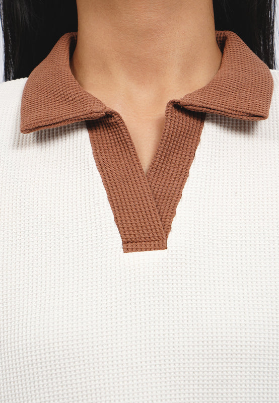 Short Sleeve Contrast Polo Shirt