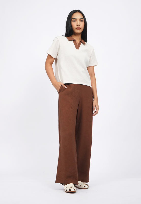 Short Sleeve Contrast Polo Shirt