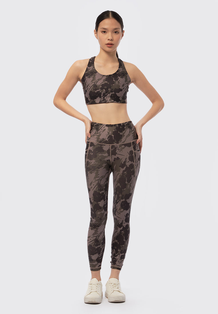 Printed High Impact Sports Bra
