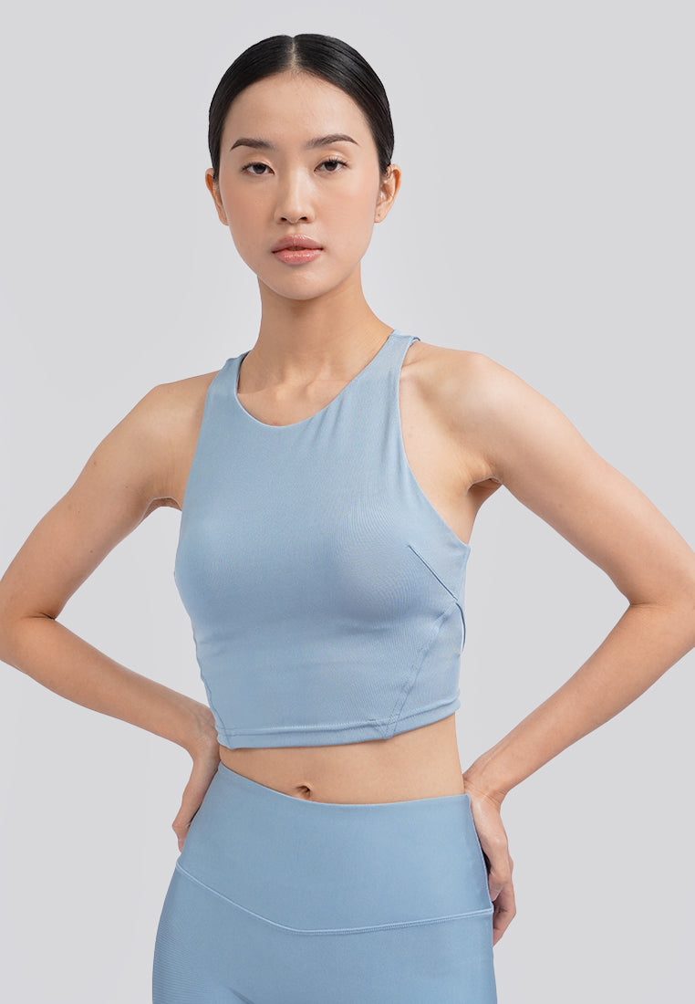 Low Impact Sports Bra Dusty Blue