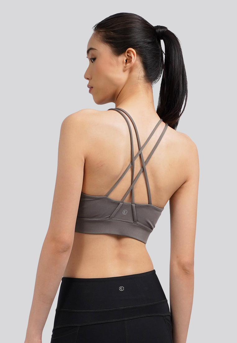 Medium Impact Sports Bra Grey