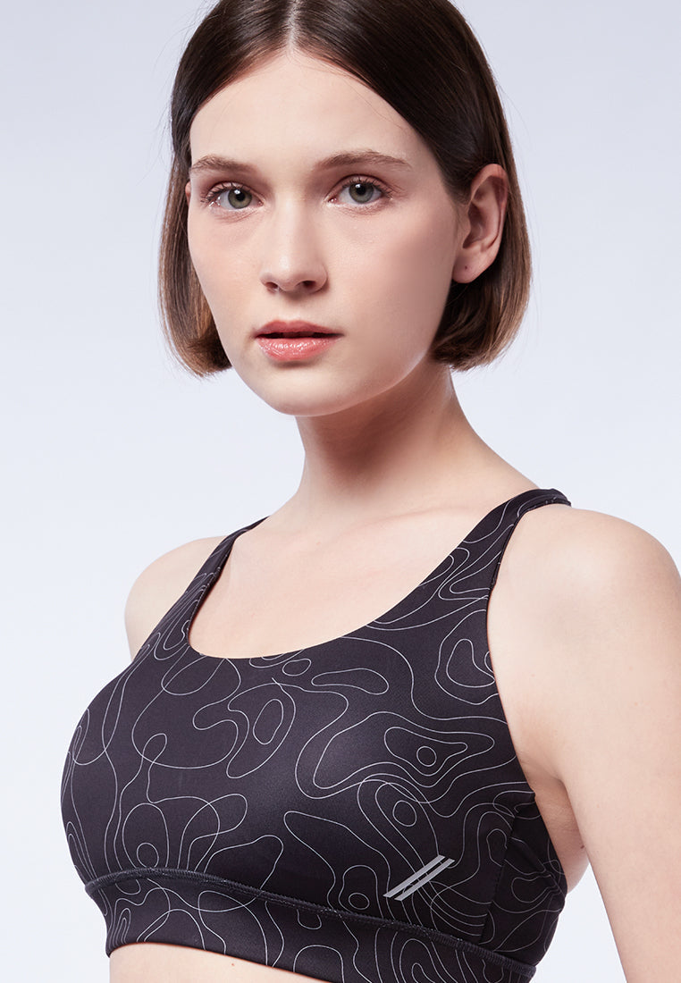 Printed Medium Impact Sport Bra