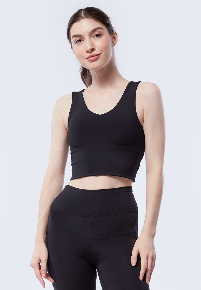 V-Neck Long Sports Bra