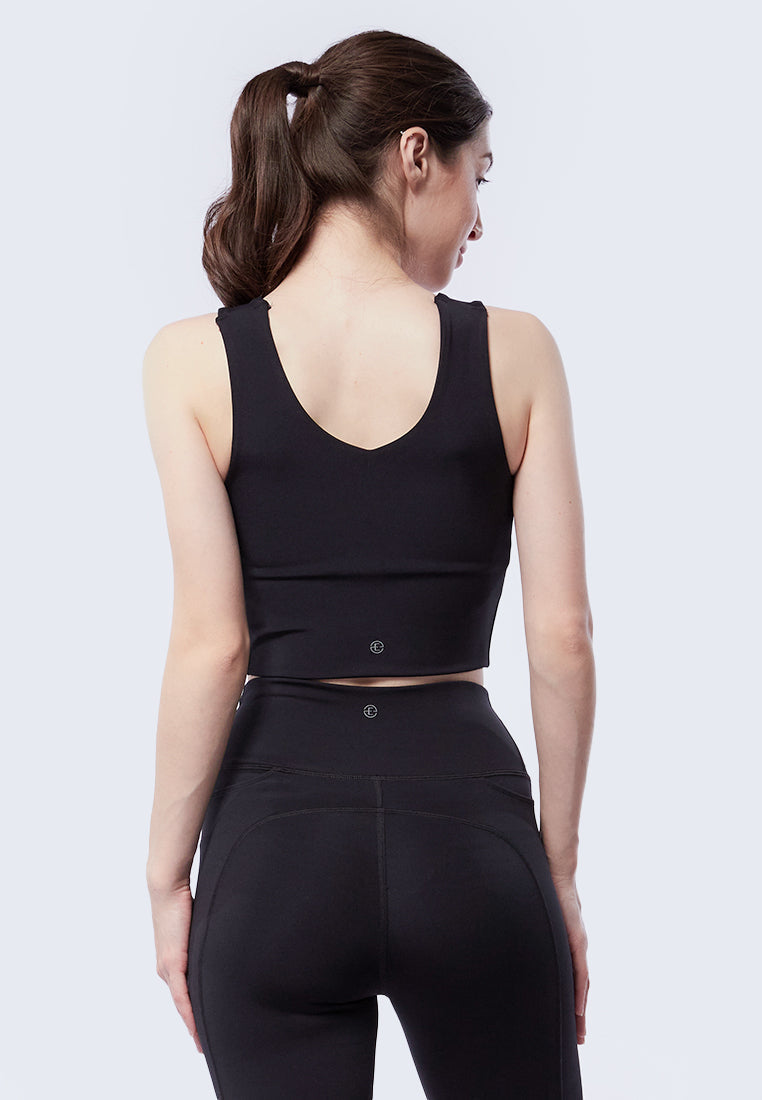 V-Neck Long Sports Bra