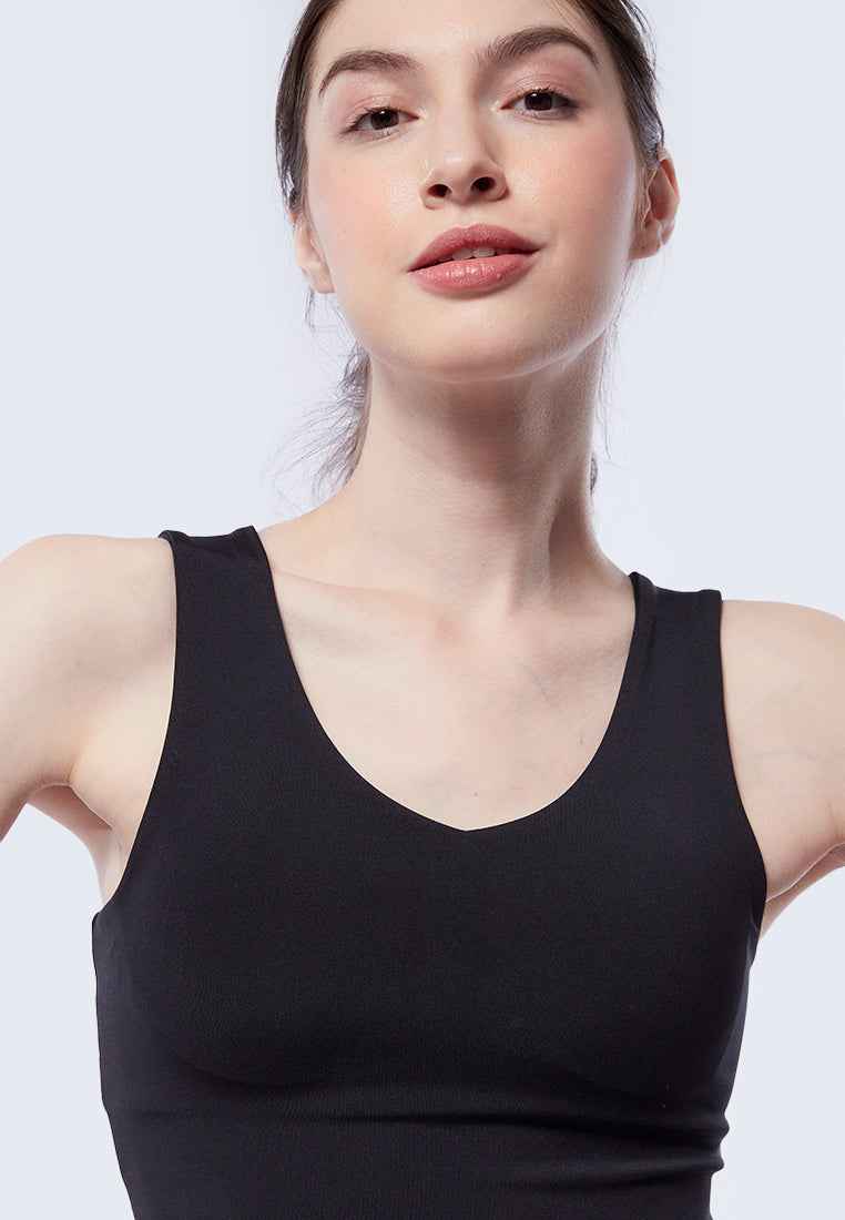 V-Neck Long Sports Bra