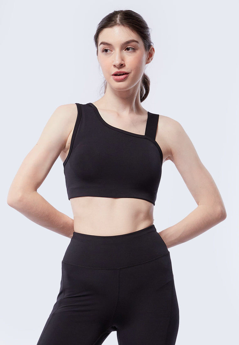 Sports Bra with Asymmetric Straps