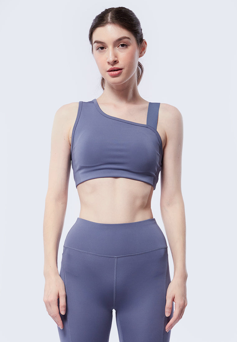 Sports Bra with Asymmetric Straps