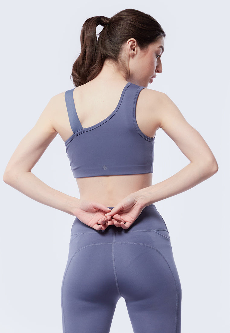 Sports Bra with Asymmetric Straps