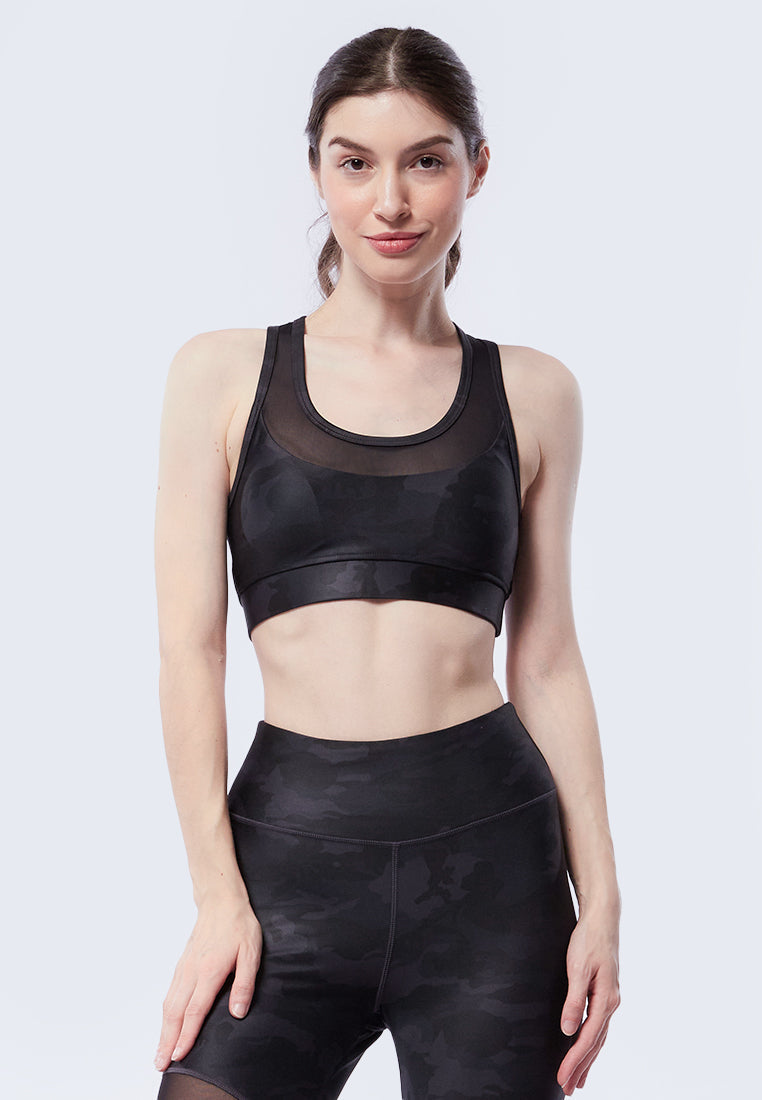 Sports Bra with Transparent Details