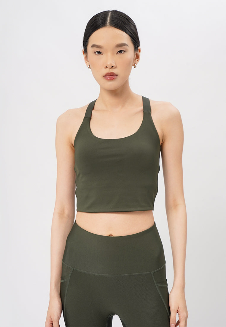 Medium Impact Sports Bra Olive