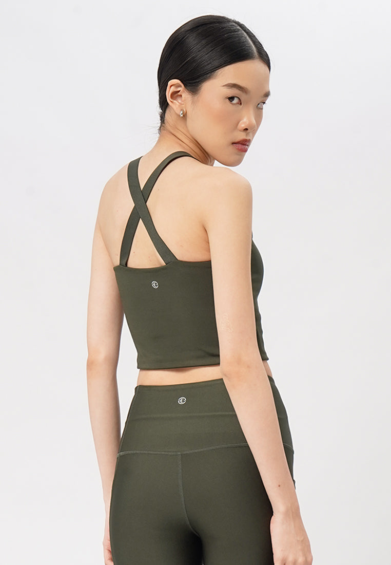 Medium Impact Sports Bra Olive