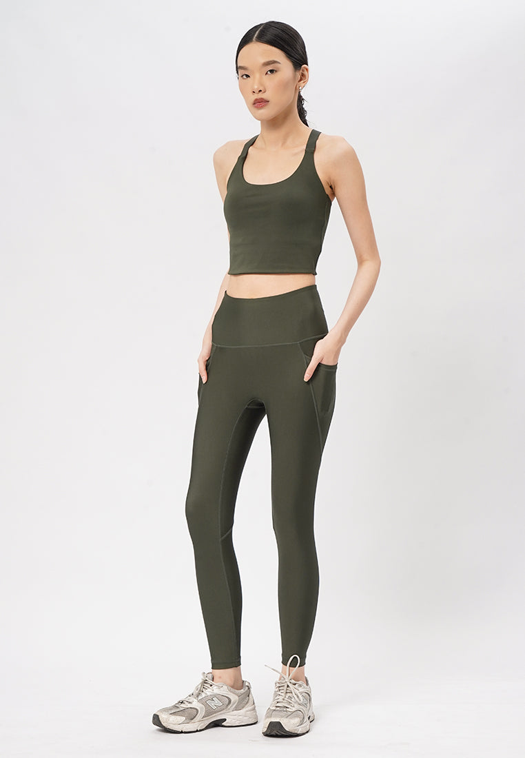 Medium Impact Sports Bra Olive