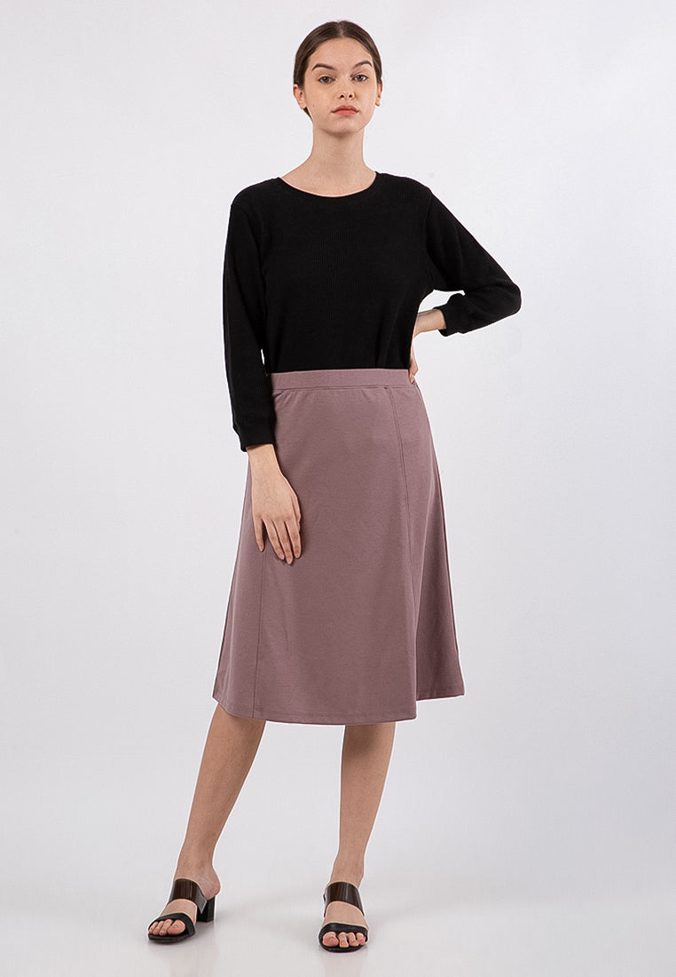 Midi A-Line Skirt