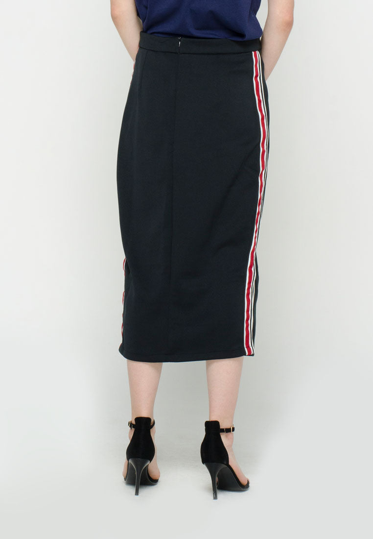 Mix Polyester Midi Skirt