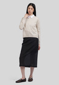 Regular Fit Sheer Midi Skirt