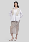 Regular Fit Sheer Midi Skirt