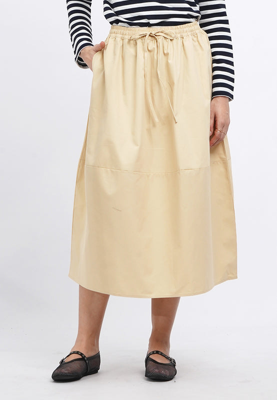 Regular Fit Cocoon Midi Skirt