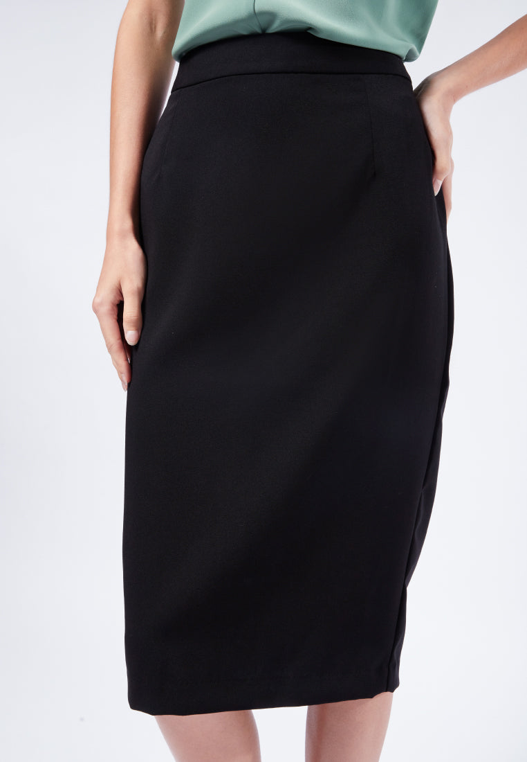 Regular Fit Basic Midi Skirt